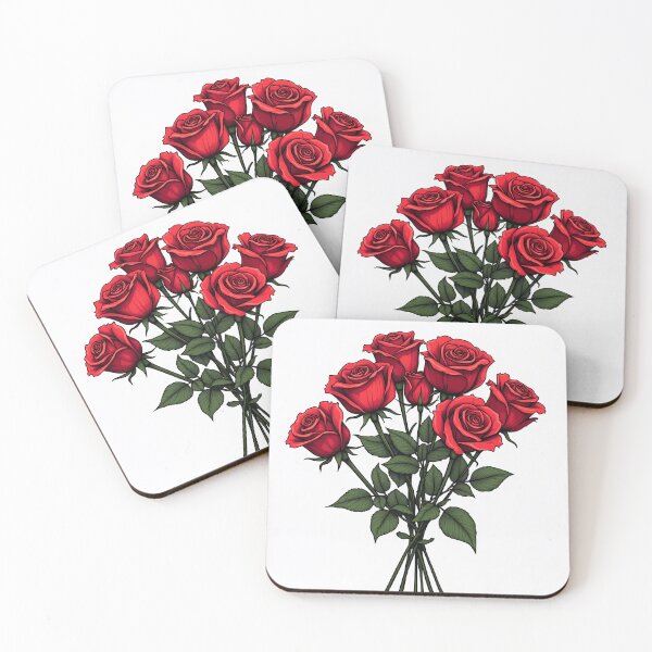 Item preview, passionate love, red roses designed and sold by SenseBox.