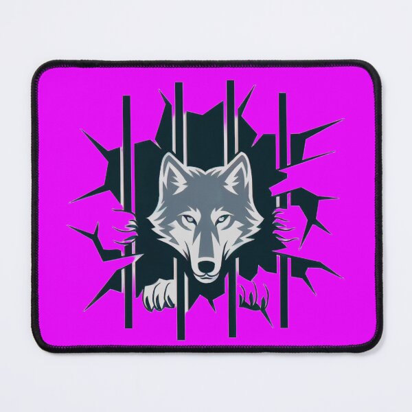 Item preview, Wolf Breaking Bars: Minimalist and Elegant Design designed and sold by EternoVibe.