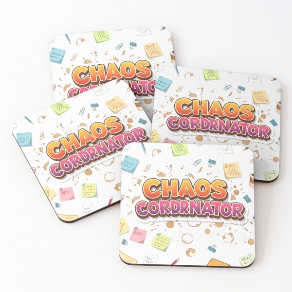 Item preview, Bold Typography 'Chaos Coordinator' with Playful Office Theme designed and sold by Hooodify.