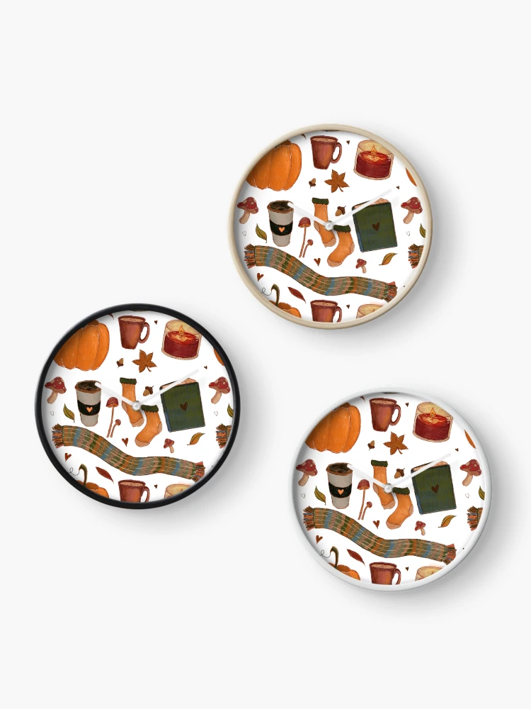 Thumbnail 3 of 4, Clock, Autumn Fall  designed and sold by Riddlestiltskin.