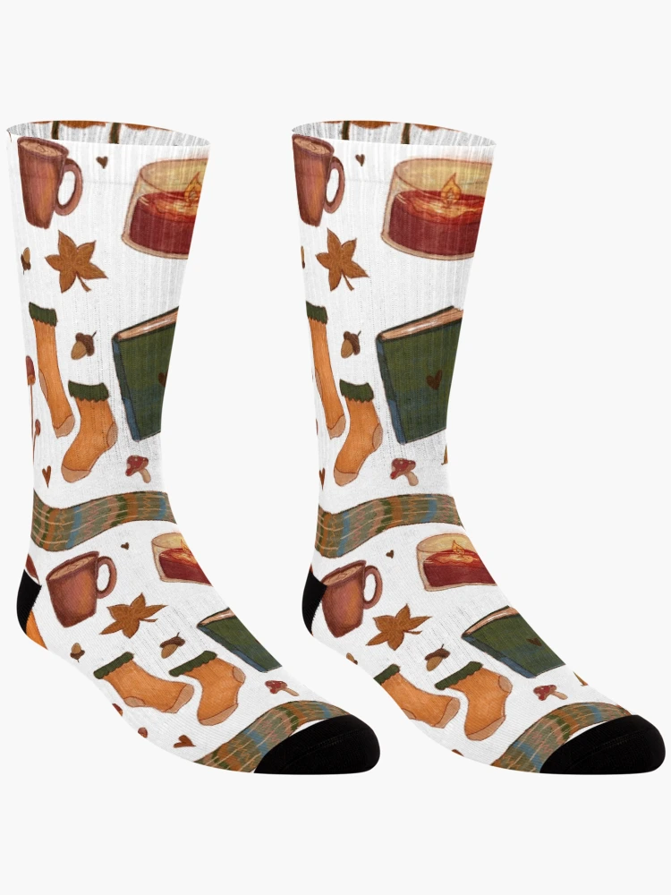 Thumbnail 3 of 5, Socks, Autumn Fall designed and sold by Riddlestiltskin.