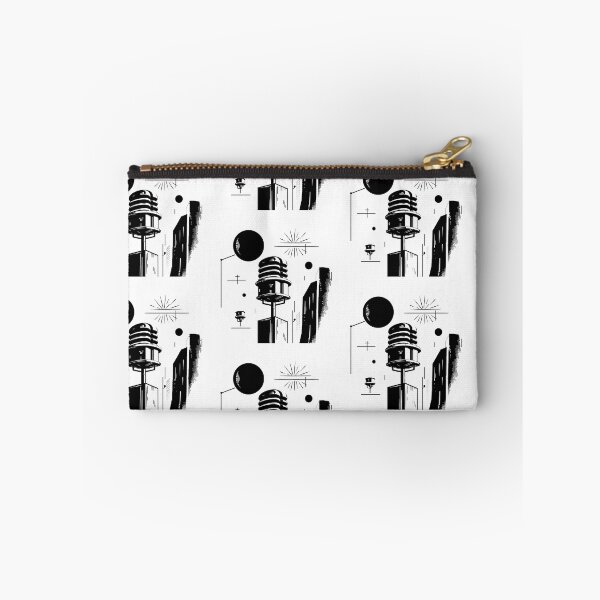 Item preview, Black White Geometric Landscapes Forms Space Exploration Visions designed and sold by ART ATTACK ZONE.