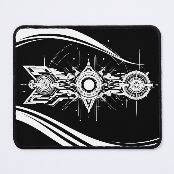 Item preview, Black White Stars Landscapes Forms Space Exploration Visions designed and sold by ART ATTACK ZONE.