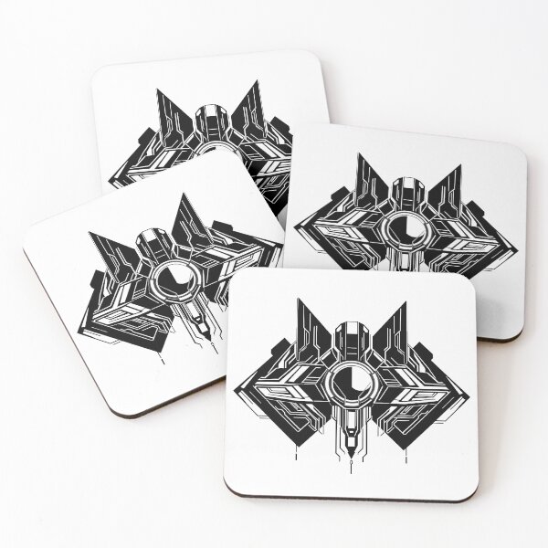 Item preview, Black White Scifi Landscapes Forms Space Exploration Visions designed and sold by ART ATTACK ZONE.