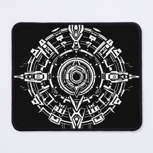 Item preview, Black White Circles Forms Space Exploration Visions designed and sold by ART ATTACK ZONE.