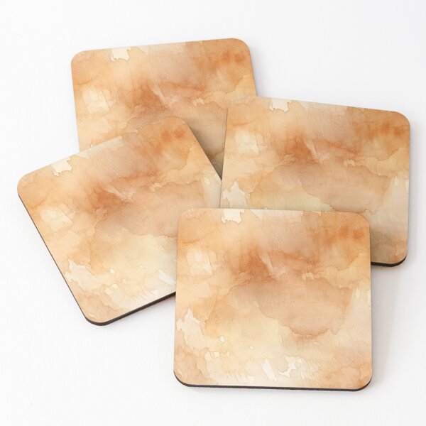 Item preview, Amber brown abstract watercolor designed and sold by DigitaICraft.