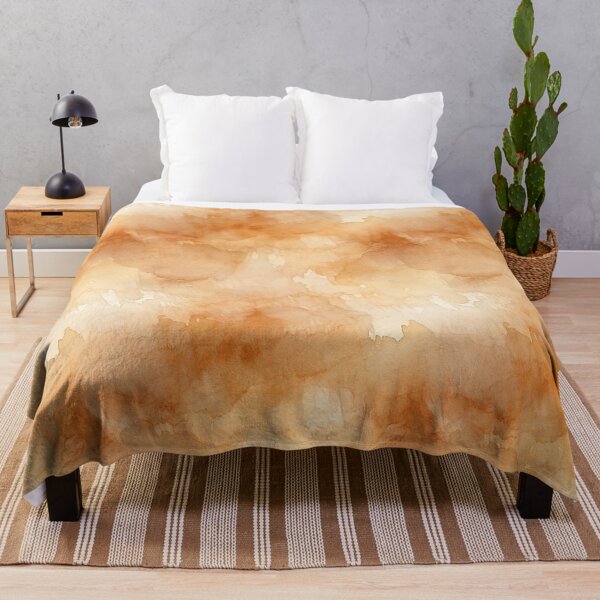 Item preview, Amber brown abstract watercolor designed and sold by DigitaICraft.