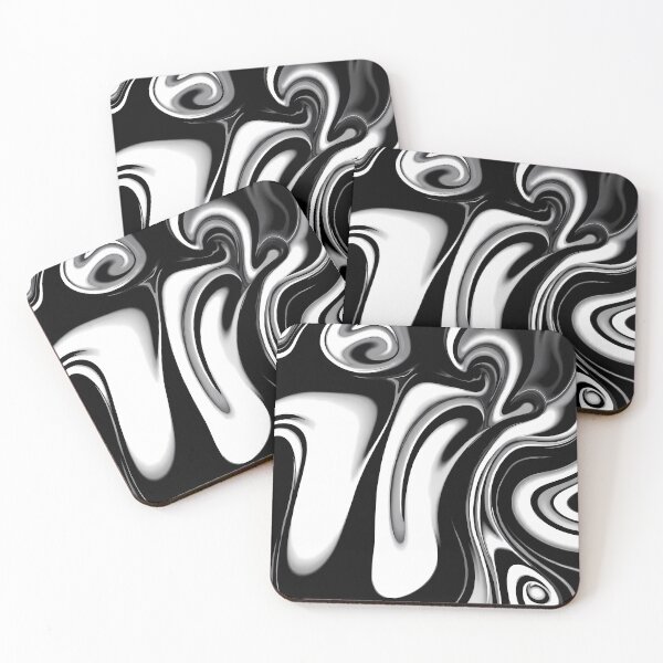 Item preview, Black White Abstract Lines Forms Exploration Visions designed and sold by ART ATTACK ZONE.