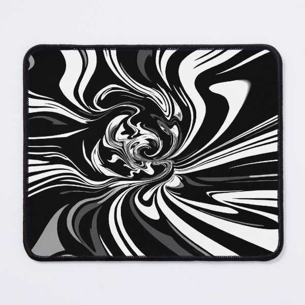 Item preview, Black White Abstract Surreal Art Exploration Visions designed and sold by ART ATTACK ZONE.