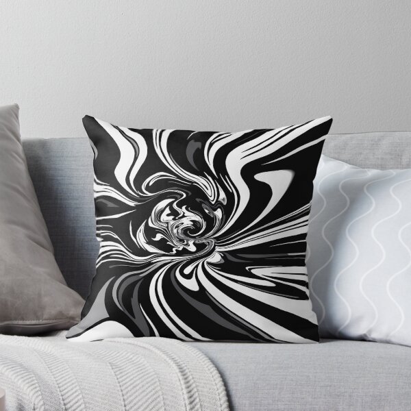 Item preview, Black White Abstract Surreal Art Exploration Visions designed and sold by ART ATTACK ZONE.
