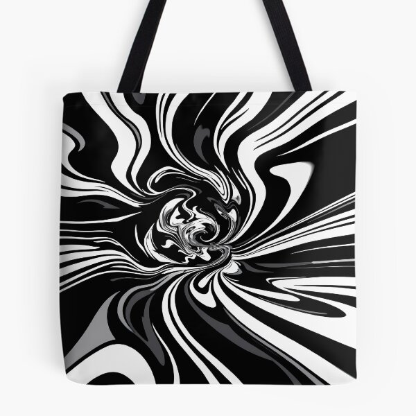 Item preview, Black White Abstract Surreal Art Exploration Visions designed and sold by ART ATTACK ZONE.