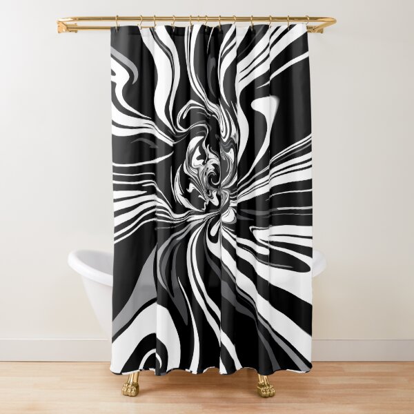 Item preview, Black White Abstract Surreal Art Exploration Visions designed and sold by ART ATTACK ZONE.