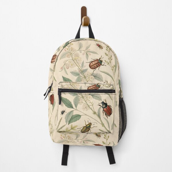 Item preview, Antique vintage botanical poster with insects designed and sold by DuskTillDown.