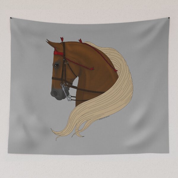 Item preview, Chestnut with Flaxen Mane American Saddlebred Horse designed and sold by DappledMoon.