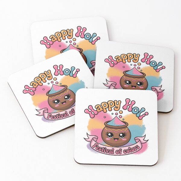 Item preview, Happy Holi - Kawaii Holi Pot designed and sold by MagicWander.