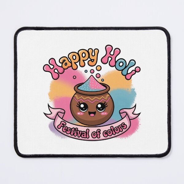 Artikelvorschau, Fröhliches Holi – Kawaii Holi-Topf entworfen und verkauft von MagicWander.