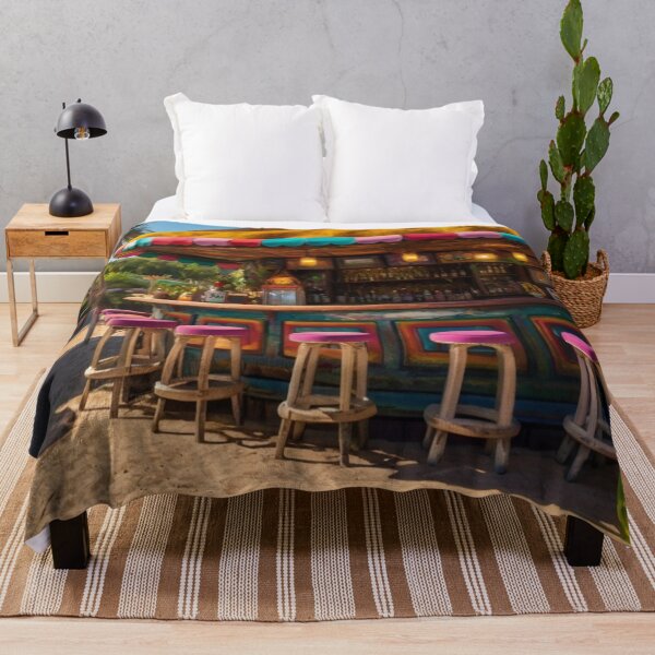 Item preview, Coastal Charm: A Colorful Mexican Bar by the Beach designed and sold by BlareBlare.