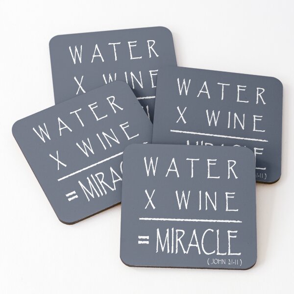 Item preview, Water into Wine - Miracle at Cana - Jesus’ First Miracle | Faith-Based Christian Apparel & Bible Verse White minimal Design (John 2:1-11) designed and sold by ZechJohnRB.
