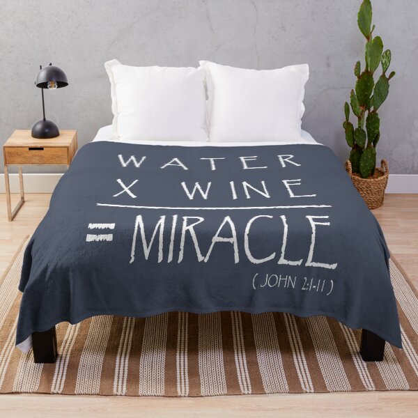 Item preview, Water into Wine - Miracle at Cana - Jesus’ First Miracle | Faith-Based Christian Apparel & Bible Verse White minimal Design (John 2:1-11) designed and sold by ZechJohnRB.