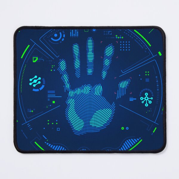 Item preview, digital forensics, circle handprint futuristic technology interface designed and sold by NiamLab.