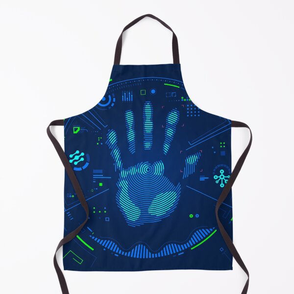 Item preview, digital forensics, circle handprint futuristic technology interface designed and sold by NiamLab.