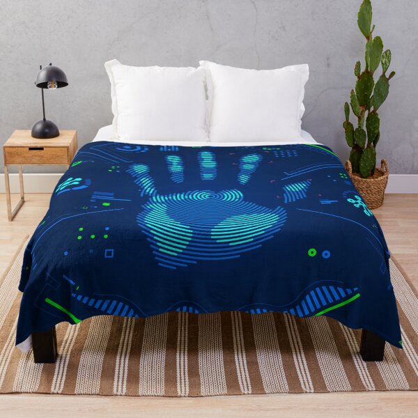 Item preview, digital forensics, circle handprint futuristic technology interface designed and sold by NiamLab.