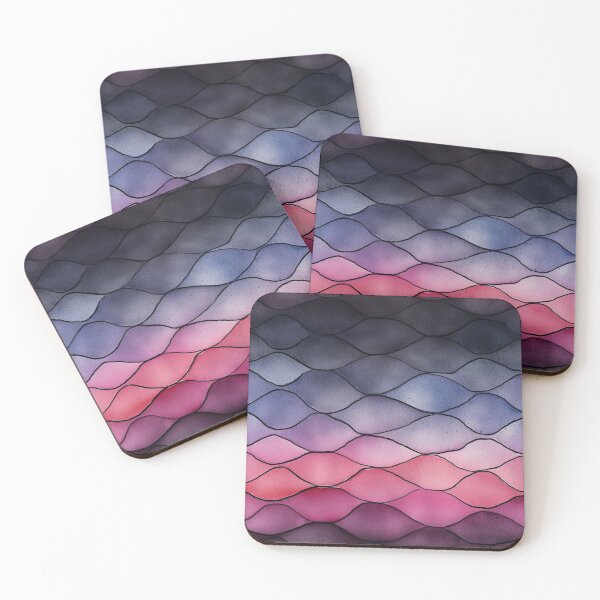 Item preview, Dark multicolor abstract watercolor scale designed and sold by DigitaICraft.