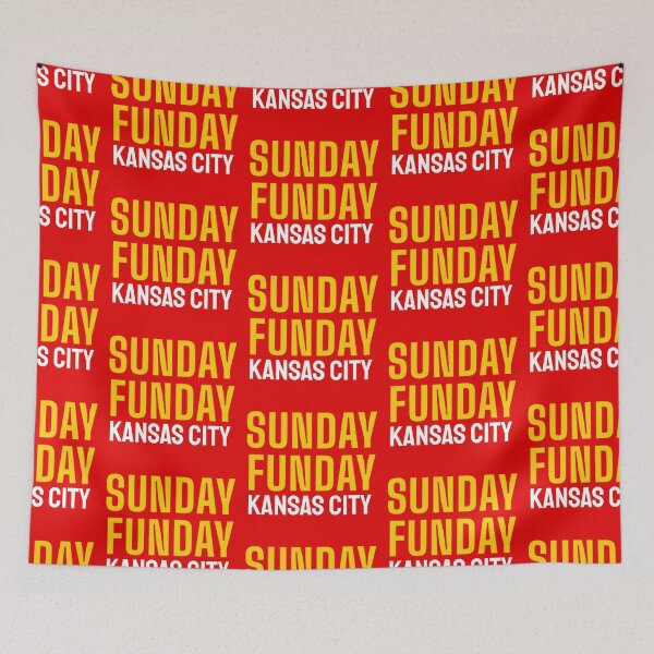 Item preview, Sunday Funday Kansas City Football Team designed and sold by TinysKaden.