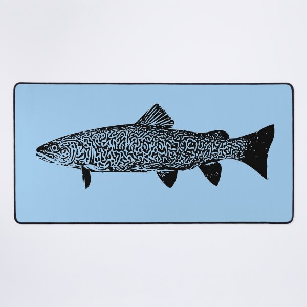 Item preview, Marble Trout Black Design designed and sold by designsasstultd.