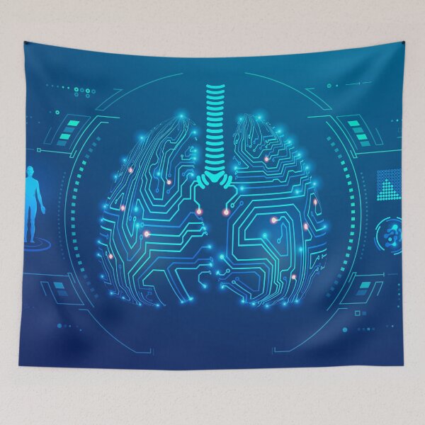 Item preview, medical healthcare technology lungs x-ray, electronic lungs futuristic element designed and sold by NiamLab.
