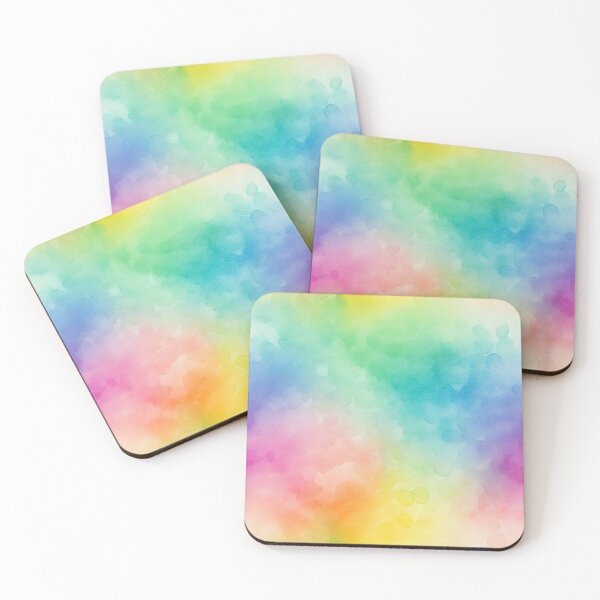 Item preview, Rainbow abstract watercolor designed and sold by DigitaICraft.
