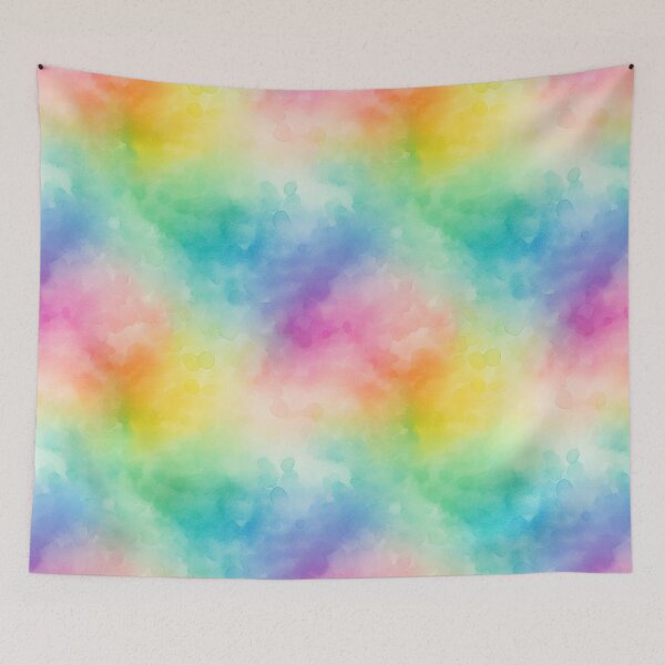 Item preview, Rainbow abstract watercolor designed and sold by DigitaICraft.