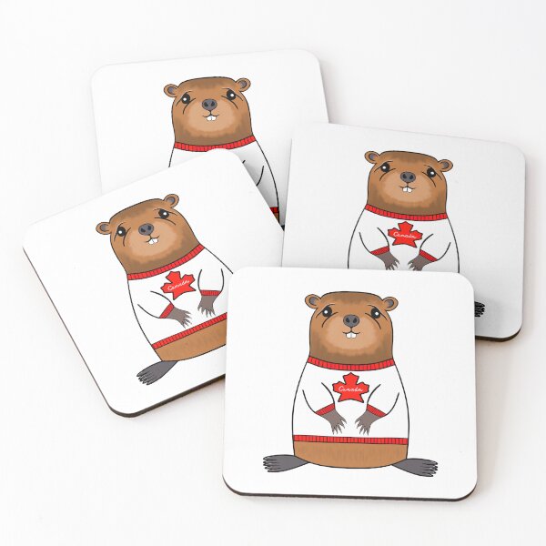 Item preview, Canada Beaver Wearing A Canadian Sweater designed and sold by Sartoris Art.
