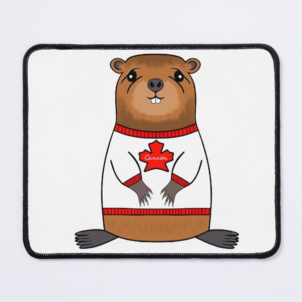 Item preview, Canada Beaver Wearing A Canadian Sweater designed and sold by Sartoris Art.