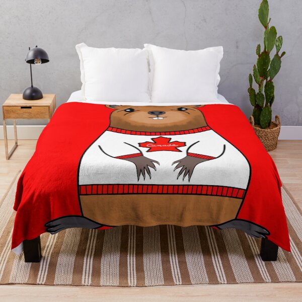 Item preview, Canada Beaver Wearing A Canadian Sweater designed and sold by Sartoris Art.