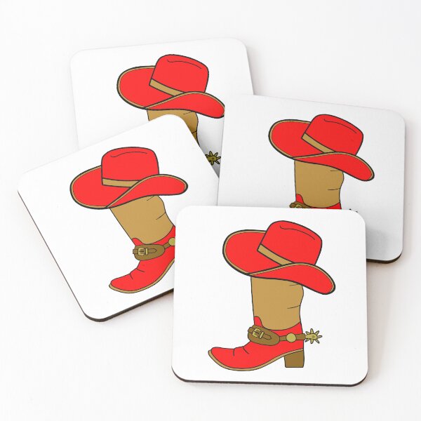 Item preview, Red Cowboy Boot And Hat designed and sold by Sartoris Art.