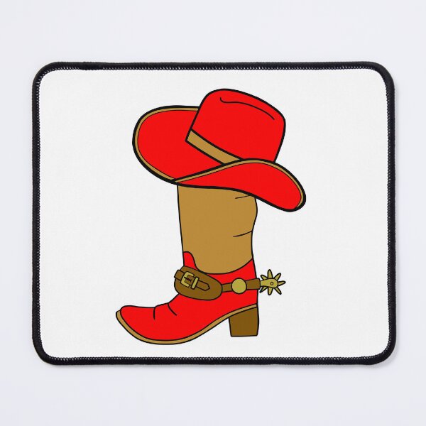 Item preview, Red Cowboy Boot And Hat designed and sold by Sartoris Art.