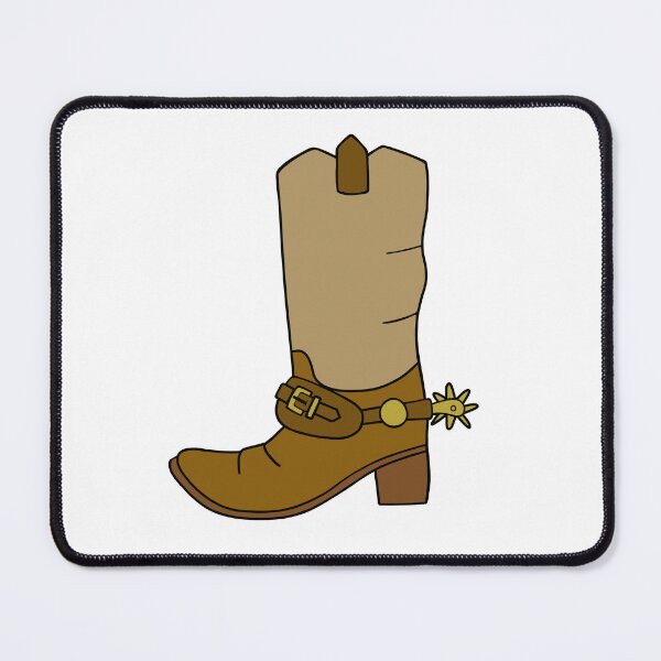 Item preview, Brown Cowboy Boot With Spur designed and sold by Sartoris Art.