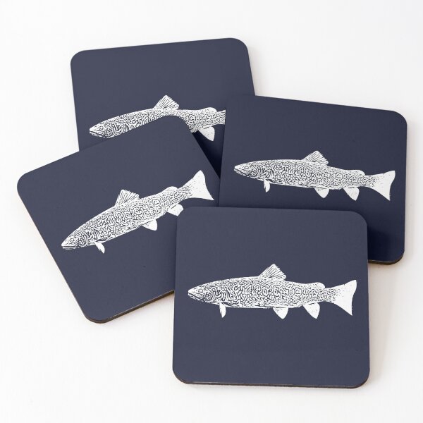 Item preview, Marble Trout White Design  designed and sold by designsasstultd.