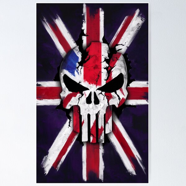 Item preview, Patriotic Skull England designed and sold by sgtmaj14.