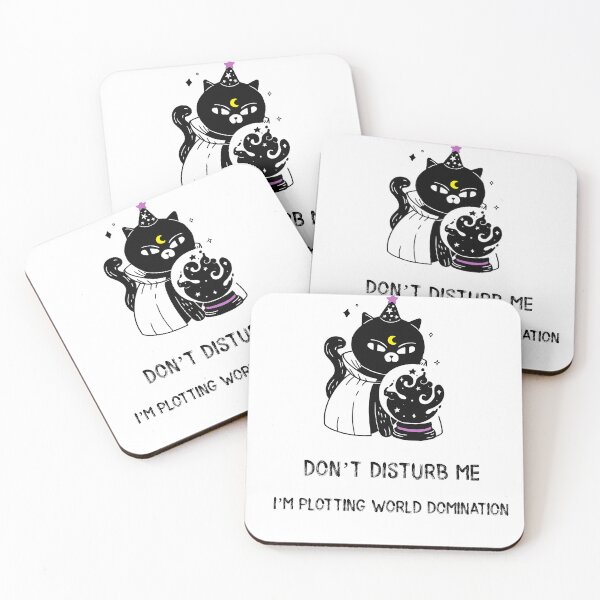 Item preview, Black Cat: Don’t disturb me, I’m plotting world domination designed and sold by nomadwanderer.