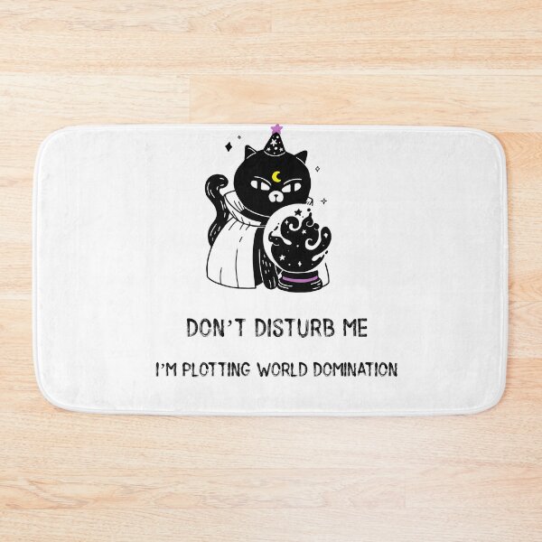 Item preview, Black Cat: Don’t disturb me, I’m plotting world domination designed and sold by nomadwanderer.