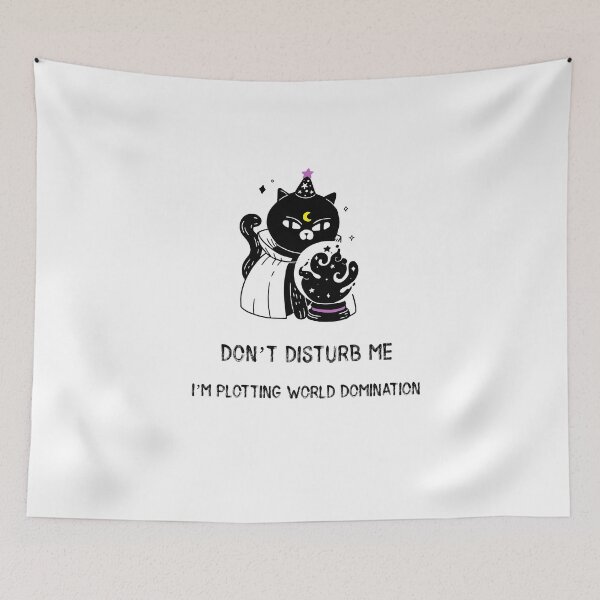 Item preview, Black Cat: Don’t disturb me, I’m plotting world domination designed and sold by nomadwanderer.