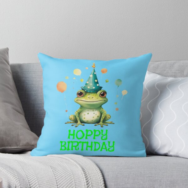 Item preview, Hoppy Birthday Frog Lover designed and sold by RockFireMerch.