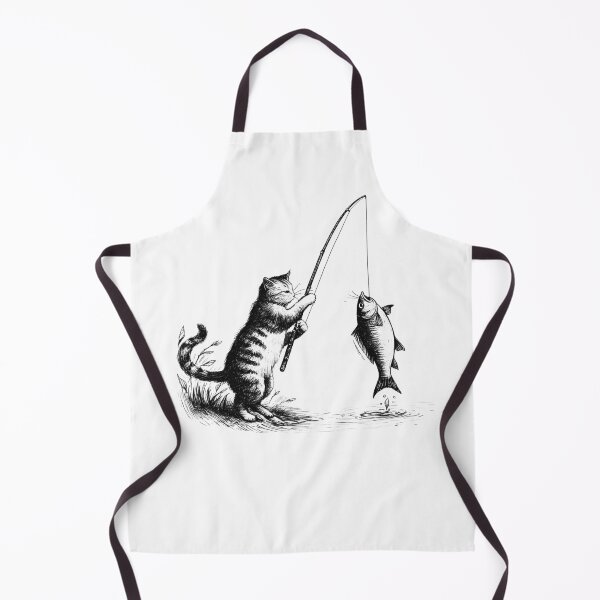 Item preview, Cat Fishing Fisherman designed and sold by Kimberley King Art King Art.