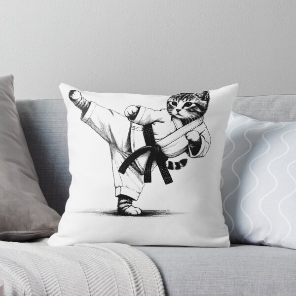 Item preview, Cat Doing Karate designed and sold by Kimberley King Art  King Art.