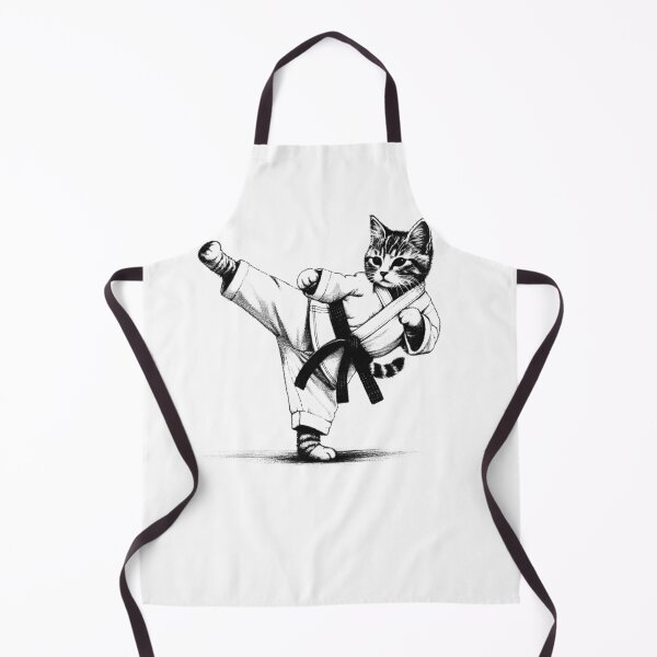 Item preview, Cat Doing Karate designed and sold by Kimberley King Art King Art.