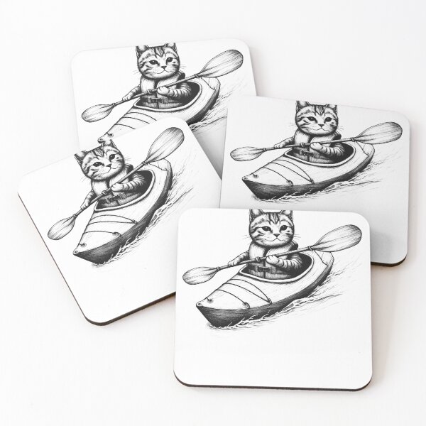 Item preview, Cat Go Kayaking designed and sold by Kimberley King Art  King Art.