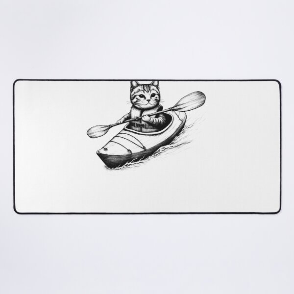 Item preview, Cat Go Kayaking designed and sold by Kimberley King Art  King Art.