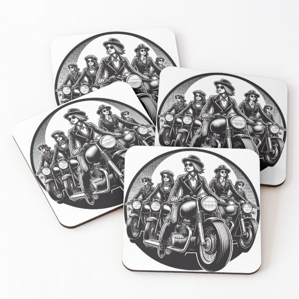 Item preview, Cafe Racer Biker Girls : Automotive Merchandise -  designed and sold by InfmsCorp.